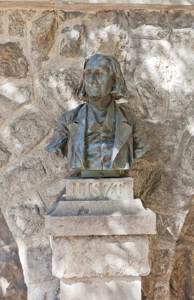 Bust of Franz Liszt in Bratislava — Stock Photo, Image