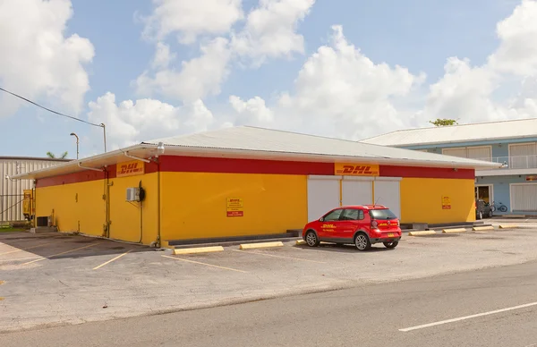 Office of DHL in George Town of Grand Cayman Island — Stock Photo, Image