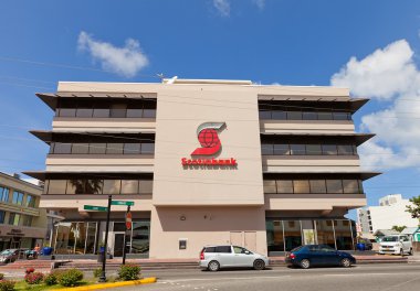 Office of Scotiabank in George Town of Grand Cayman Island clipart