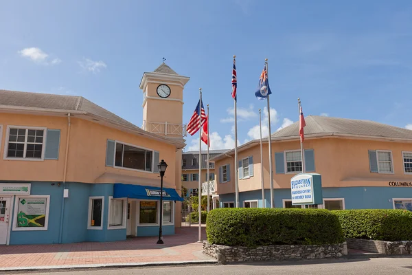 Centrale plein in George Town van Grand Cayman eiland Rechtenvrije Stockfoto's