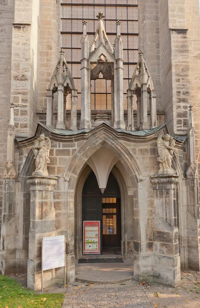 Portal z Sedlec Cathedral, Republika Czeska. Wpisane na listę UNESCO — Zdjęcie stockowe