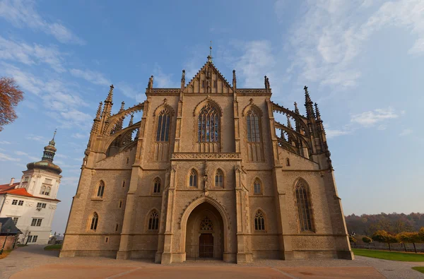 Katedralen i St Barbara i Kutna Hora. UNESCO-världsarvet — Stockfoto