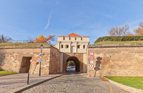 Tabor Gate (1683) of Vysehrad fort in Prague. UNESCO site — Stock Photo, Image
