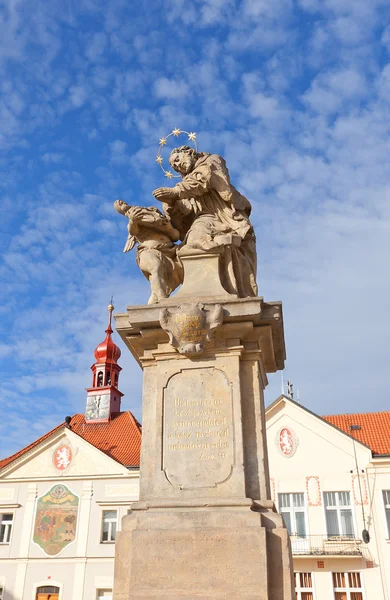 Brandys nad Labem içinde Nepomuk St John heykeli — Stok fotoğraf