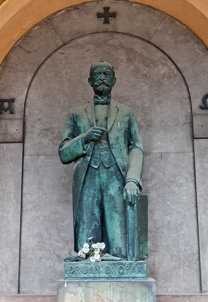 Tumba del doctor Jan Dvorak en el cementerio de Vysehrad, Praga —  Fotos de Stock