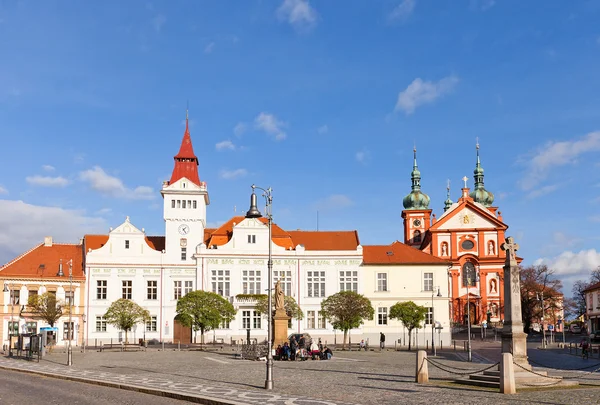 Marianske Meydanı Stara Boleslav, Çek Cumhuriyeti için — Stok fotoğraf