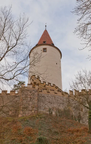 Замок Кривоклат (XII в.), Чехия — стоковое фото