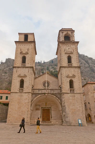 Kathedrale des heiligen tryphon (1166) in kotor, montenegro — Stockfoto