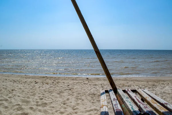 Море Азовського Моря Пляжі Нікого Чудове Узбережжя — стокове фото