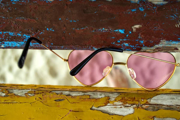 Gafas Rosadas Cerca — Foto de Stock