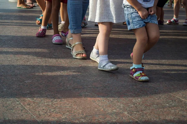 Children Feet One One — Stock Photo, Image