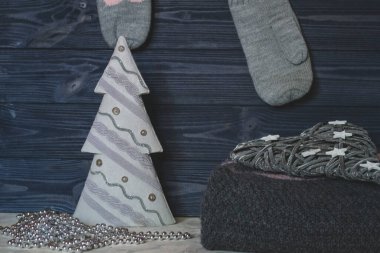 Şık bir Noel süsü. Geçmişi. Kutlama kartı.