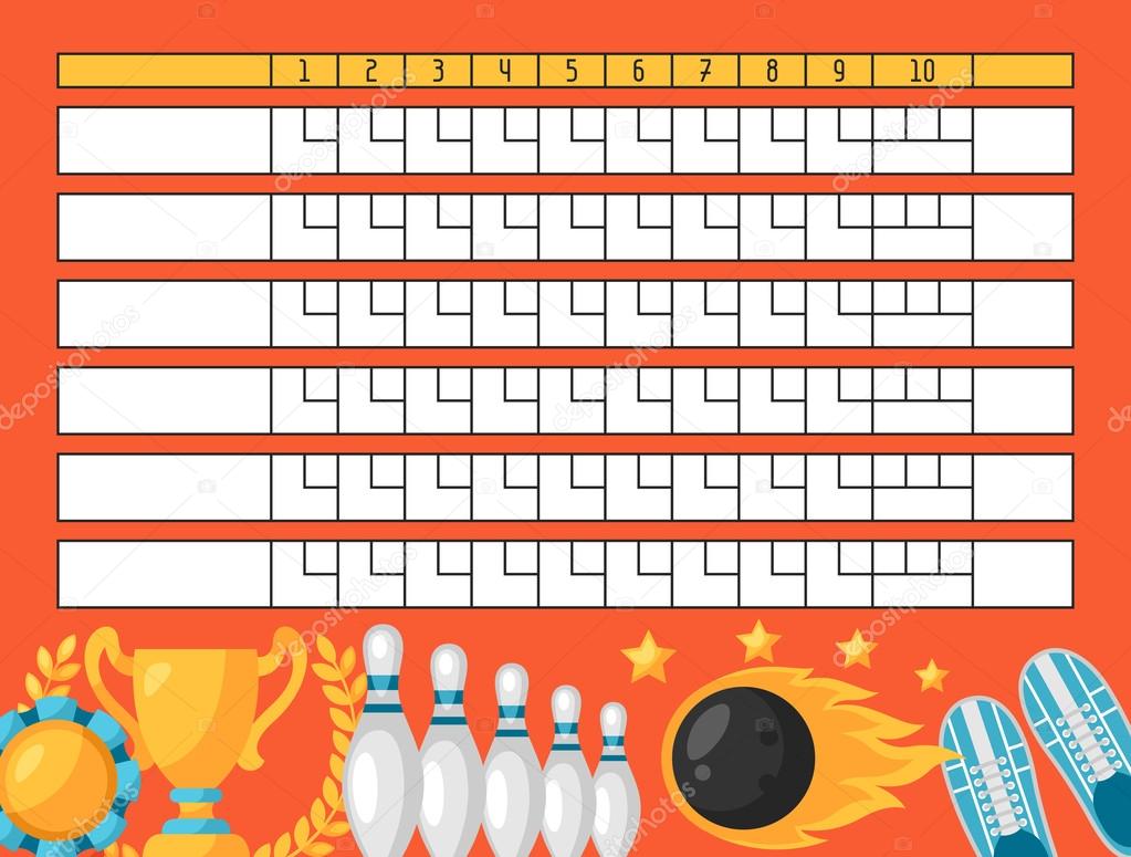 Clipart: blank scoreboard template Bowling ranking sheet image relating to Printable Bowling Score Sheet named Clipart: blank scoreboard template Bowling ranking sheet