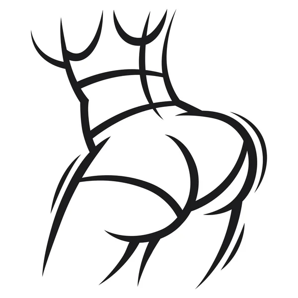 Twerk and booty dance illustration for dancing studio Royalty Free Stock Il...