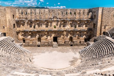 Aspendos Roma amfi tiyatrosu, Belkiz - Antalya, Türkiye.