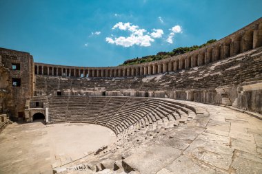 Aspendos Roma amfi tiyatrosu, Belkiz - Antalya, Türkiye.