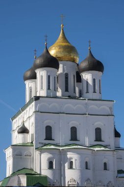 Rusya, Pskov Kremlin, kış manzarası