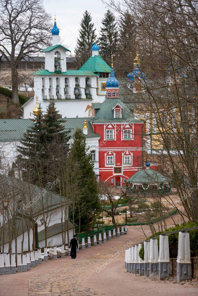 Holy Dormition Pskov Pechersky Monastery Russia Pskov Region Pechory 460746164 Larastock