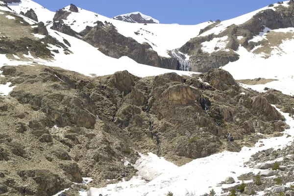 Glaciar Terskol y monte Terskol — Foto de Stock