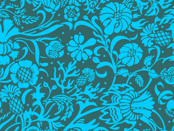 Fundo floral sem costura. — Vetor de Stock