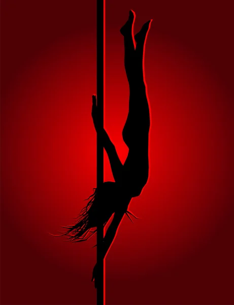 Bailarina flexible — Archivo Imágenes Vectoriales