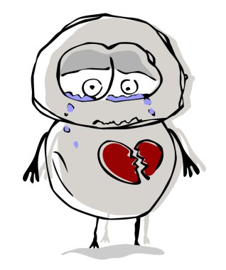 Mutsuz aşk. Vektör