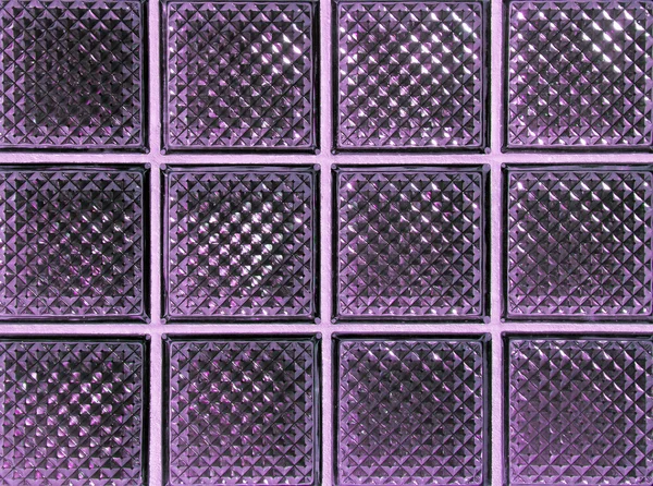 Wall of glass blocks — Stock Photo, Image