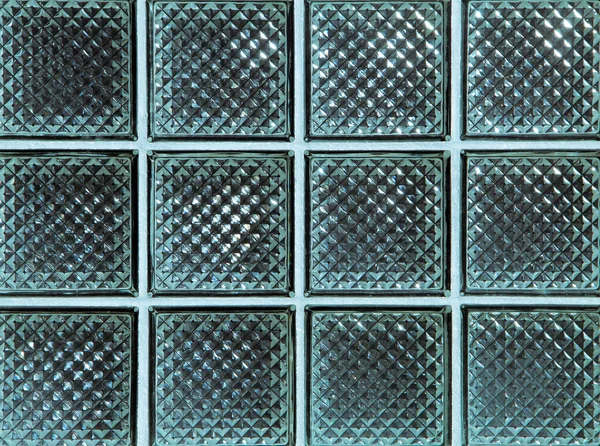 Wall of glass blocks — Stock Photo, Image