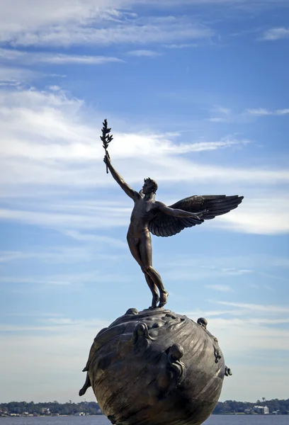 Scultura storica in bronzo — Foto Stock