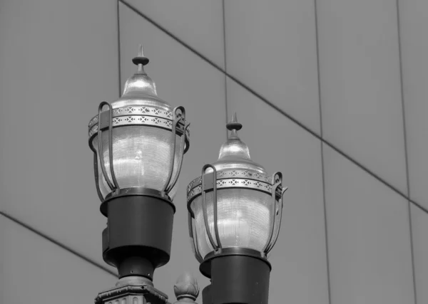 Pair of street lamps — Stock Photo, Image