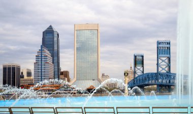 Jacksonville Florida manzarası ve dostluk Çeşmesi