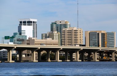 Jacksonville Florida Köprüsü ve manzarası