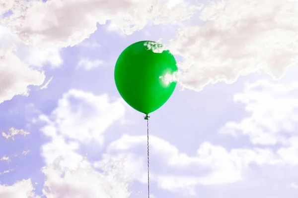 Idea Creativa Del Globo Caja Regalo Regalo Volar Aire — Foto de Stock