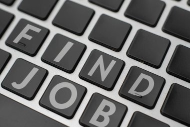 klavye bilgisayarında bir iş metni, fırsat tatilleri araması