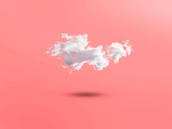 A minimalistic abstract clouds isolated against the color trendy background — Stock Photo, Image