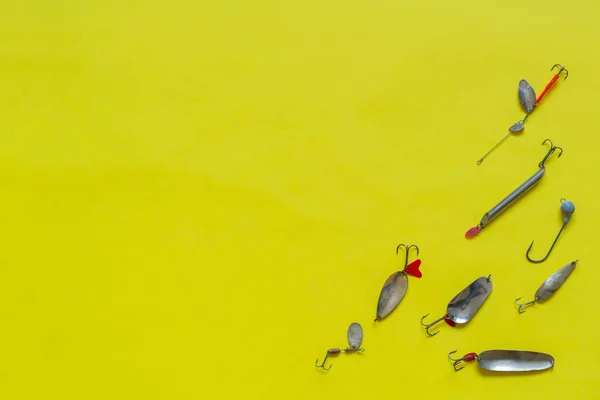 Un concepto de deporte de pesca simple, vista desde arriba —  Fotos de Stock