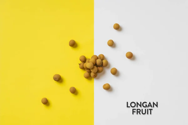 The thailand longan fruit seeds isolated, simple summer food concept, abstract art — 스톡 사진