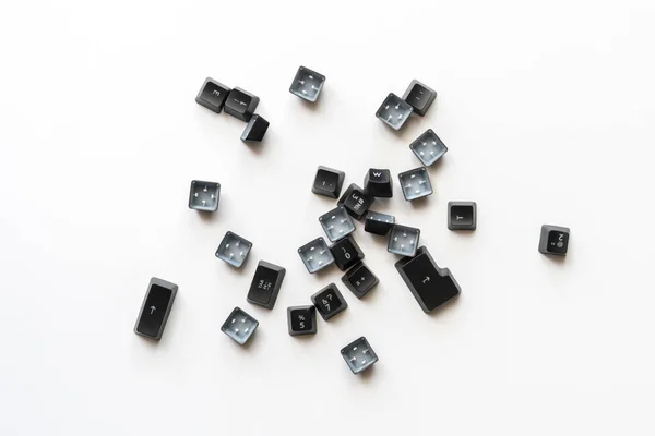 Algumas teclas de teclado mecânicas, dispositivo de jogo cybersport — Fotografia de Stock
