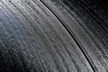 Vinil kayıt parçalarının makro görüntüsü