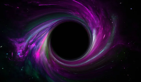 Agujero negro masivo en un racimo de estrellas,, elementos de esta imagen amueblada por nasa b — Foto de Stock