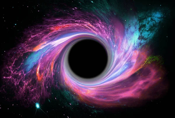 Массивная черная дыра в скоплении звезд,, элементы этого изображения представлены НАСА b — стоковое фото