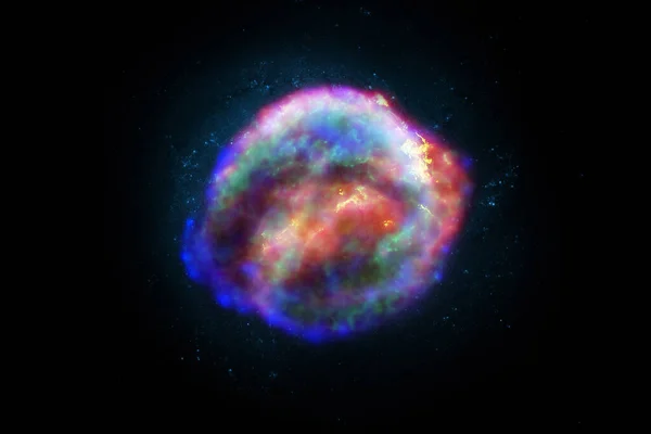 Процесс рождения новой звезды или сверхновой, элементы этого изображения предоставлены НАСА b — стоковое фото