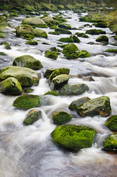 Dağ nehir şelale — Stok fotoğraf