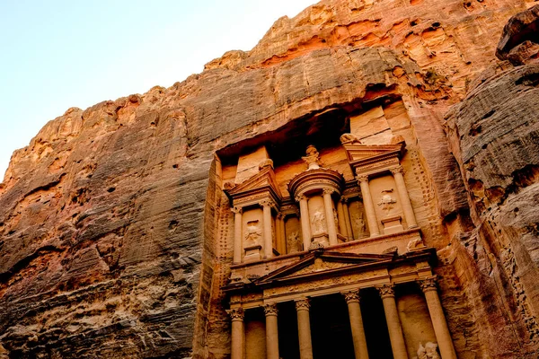 Ruiny Starożytnego Miasta Petra Jordania — Zdjęcie stockowe