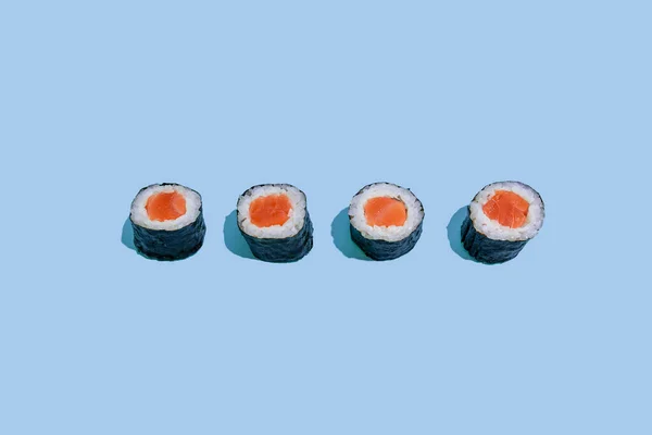 Involtini Sushi Con Gamberetti Formaggio — Foto Stock