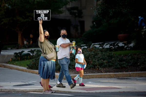 Washington Novembre 2020 Persone Strada Nel 2020 Elezioni Presidenziali Negli — Foto Stock