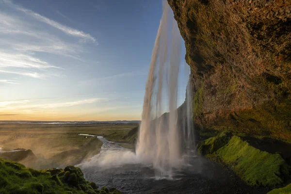 Beautiful Seljalandsfoss Waterfall Iceland — Stock Photo, Image