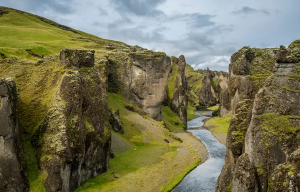 Beautiful Landscape Fjaora River Iceland — Stock Photo, Image