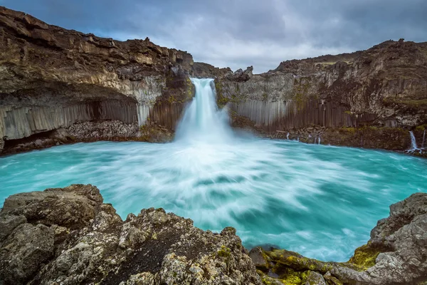 Wasserfall Aldeyjarfoss Nordisland — Stockfoto