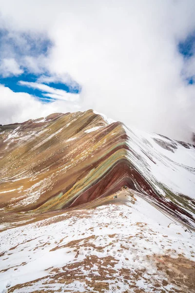 Rainbow Mountain Montana Siete Colores Peru — Stock Photo, Image